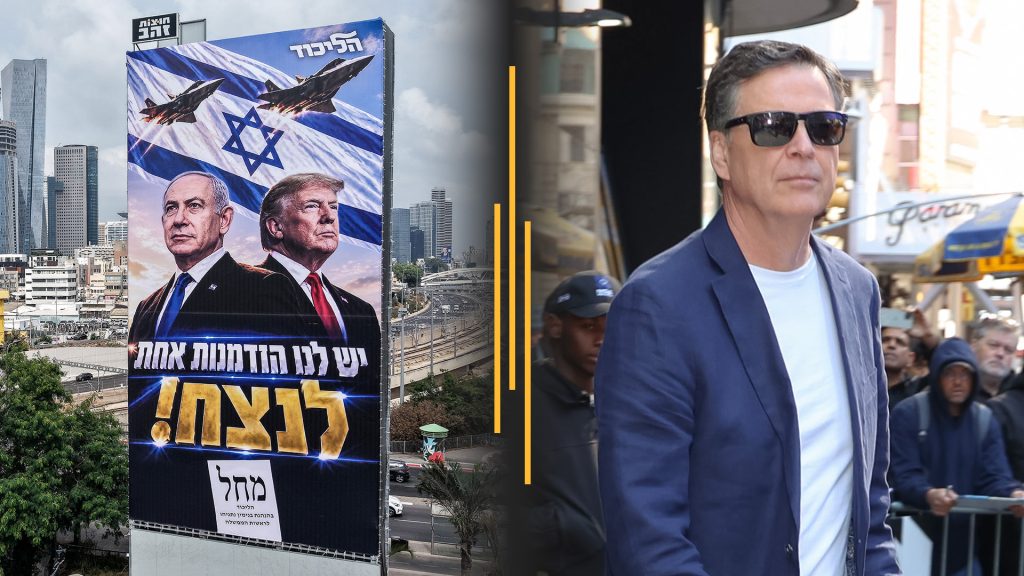 Netanyahu fights for political survival in Israel election; James Comey charged again