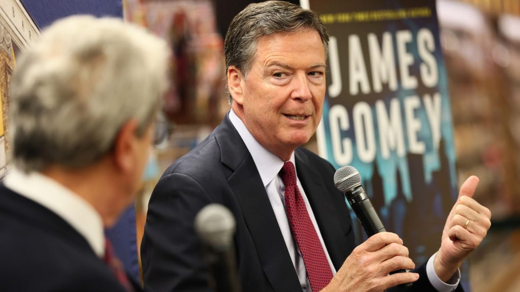 DOJ charges former FBI Director James Comey with a federal crime for third time