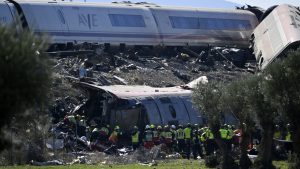 Two high-speed trains collide in Spain, killing at least 64